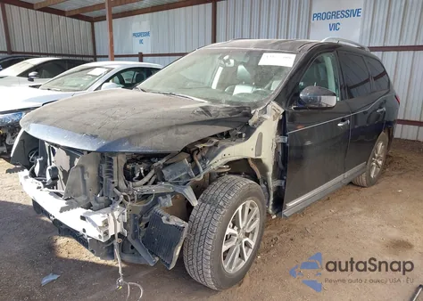 2015 Nissan Pathfinder Sl z USA, uszkodzony, nr VIN 5N1AR2MNXFC705077